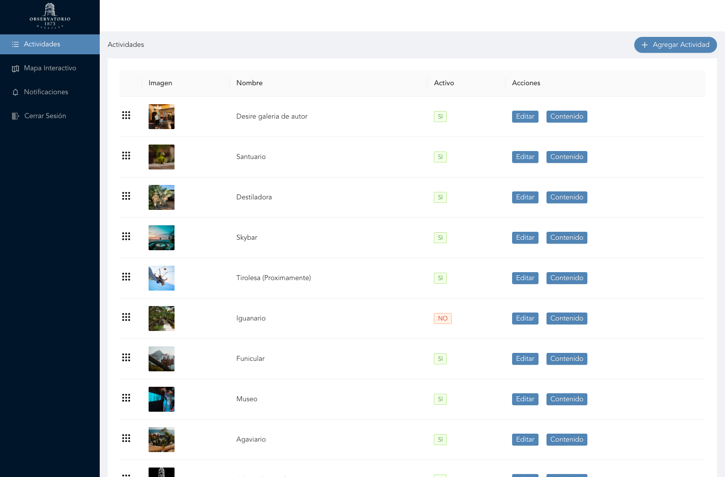 Observatorio 1873 CRM System